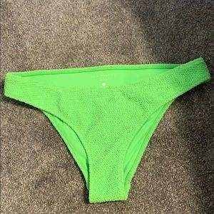 Green Scrunch Bikini Bottom